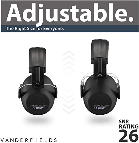 Vanderfields Proteccion Auditiva Cascos Ruido Protectores Auditivos - Orejeras Antiruido