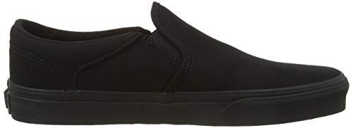 Vans Asher Sneaker, Zapatillas Hombre, Negro (Canvas Black Black), 42 EU