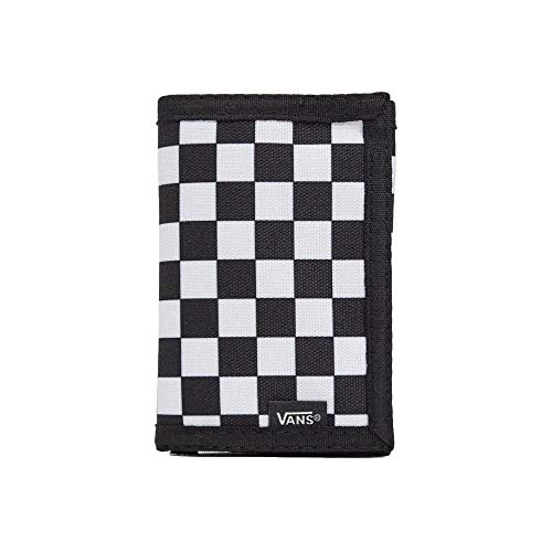 Vans Cartera de Viaje para Hombre, diseño de Cuadros, Color Blanco y Negro, Talla única