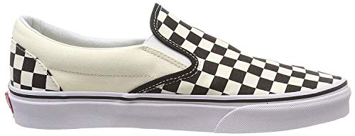 VANS Classic Slip-On Checkerboard, Zapatillas Unisex Adulto, Blanco (White and Black Checker/White), 42 EU