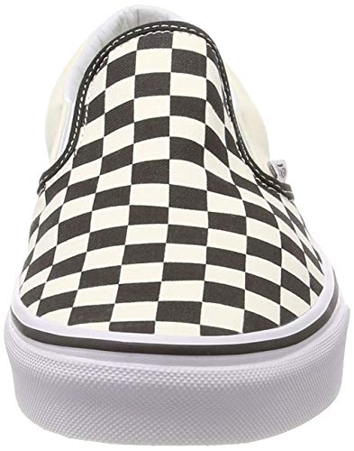 VANS Classic Slip-On Checkerboard, Zapatillas Unisex Adulto, Blanco (White and Black Checker/White), 42 EU