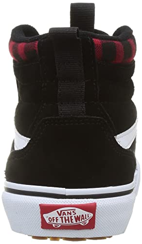 Vans Filmore Hi Vansguard, Zapatillas Altas, Suede Black Red Plaid, 34 EU