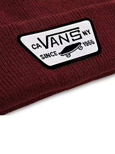 Vans Milford Beanie Gorro de Punto, Rojo (Port Royale), Talla única para Hombre