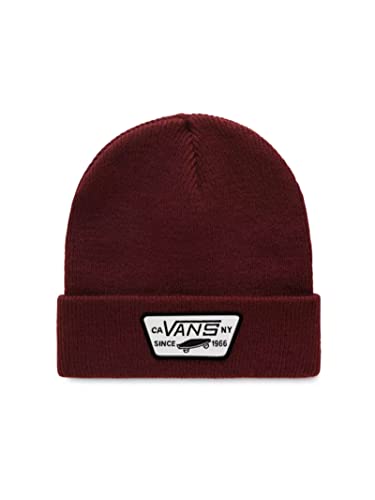 Vans Milford Beanie Gorro de Punto, Rojo (Port Royale), Talla única para Hombre