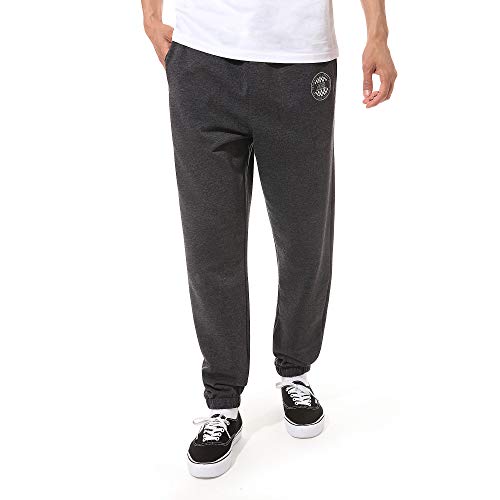 Vans OG Checker Fleece Pant Pantalones Deportivos, Gris (Black Heather Bhh), W30/L30 (Talla del Fabricante: Small) para Hombre