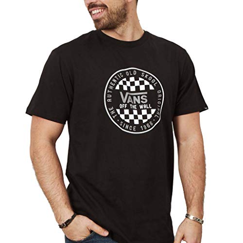 Vans OG Checker SS Camiseta, Negro, X-Small para Hombre