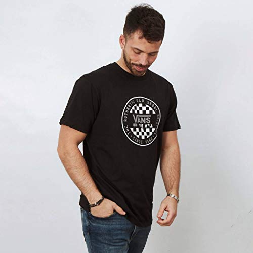 Vans OG Checker SS Camiseta, Negro, X-Small para Hombre