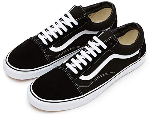 Vans Old Skool Zapatillas Unisex, Negro (Black/White), 40