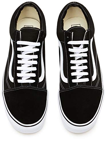 Vans Old Skool Zapatillas Unisex, Negro (Black/White), 40