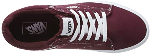 Vans Seldan, Sneaker Hombre, Red Canvas Port Royale Blanco 8j7, 40 EU