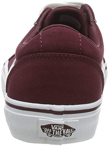 VANS Ward Canvas, Zapatillas para Mujer, Rojo (Canvas/ Burgundy Olq), 39 EU