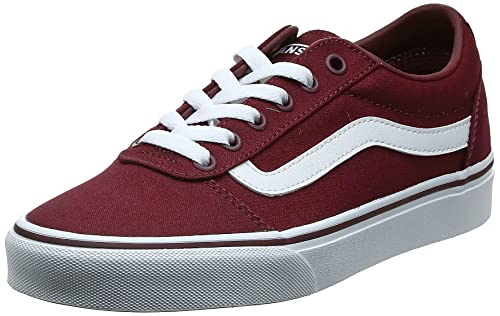 VANS Ward Canvas, Zapatillas para Mujer, Rojo (Canvas/ Burgundy Olq), 39 EU