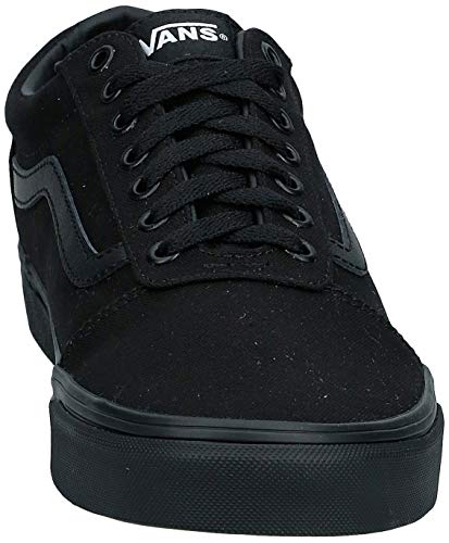 Vans Ward, Zapatilla Baja Hombre, Negro (Canvas/Black 186), 42 EU