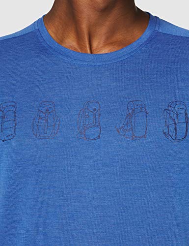 VAUDE Men's Rosemoor LS T-Shirt II Camiseta, Signal Blue, Small para Hombre