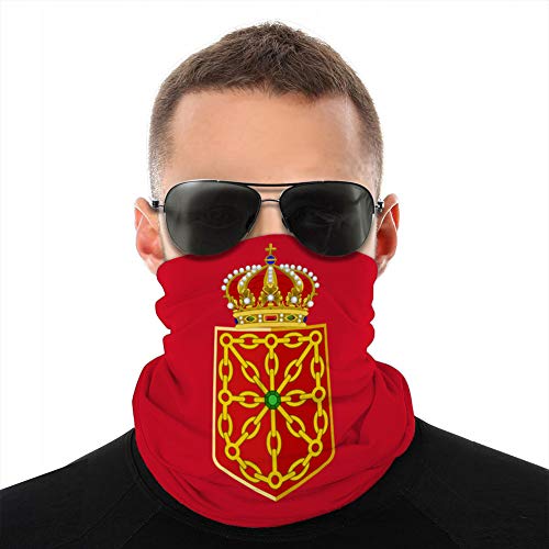 vbndfghjd 260 Cubierta Protectora para el Cuello a Prueba de Sol Tubo Pasamontañas elástico Suave Bandera de navarra en españa Cubierta Protector