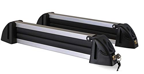 VDP Menabo Tema - Baca para esquís, soporte para esquís, soporte para esquís, aluminio, 4 pares de esquís compatibles con Mercedes Clase R W251 (Combi de 5 puertas a partir de 2005)