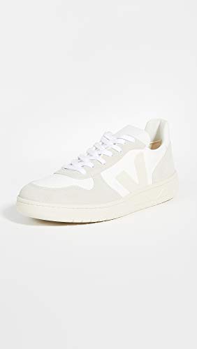 Veja Zapatillas V-10 para hombre, blanco (Blanco/Natural/Pierre), 44.5 EU