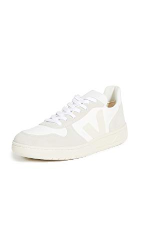 Veja Zapatillas V-10 para hombre, blanco (Blanco/Natural/Pierre), 44.5 EU