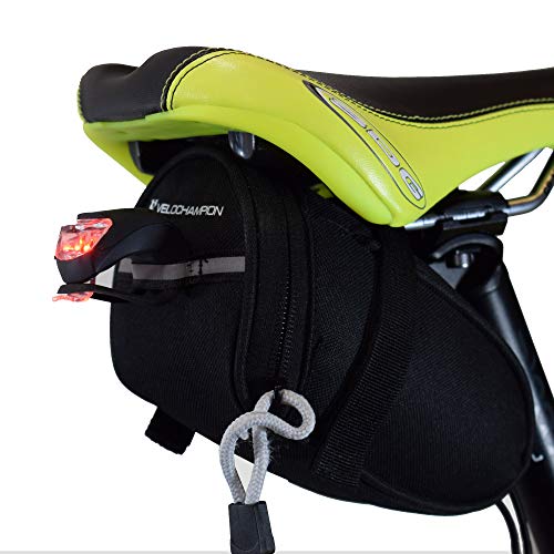 VeloChampion Speed Bolsa de sillin para Bicicleta Negra - Bike Seat Pack in Black