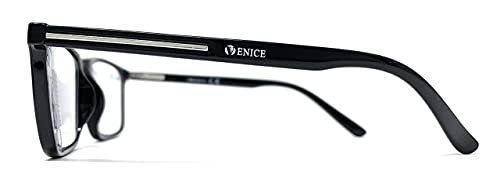 VENICE EYEWEAR OCCHIALI | Gafas de lectura multifocales progresivas, presbicia, vista cansada, Progresivo. Diseño en 5 Colores. VENICE MULTIFOCUS - Dioptrías: 1 a 3,5 (Negro, +1,00)