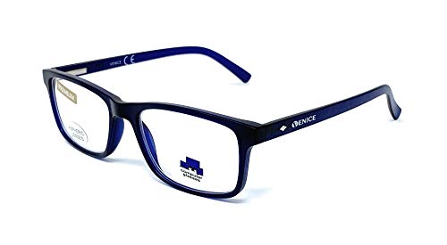 VENICE EYEWEAR OCCHIALI | Gafas ver de cerca, lectura con Filtro Luz Azul, Ordenador Gaming Móvil, Protección Antifatiga - Venice Coti Dioptría (1-1,50-2 - 2,50-3 - 3,50) (Azul, Graduación +1,50)