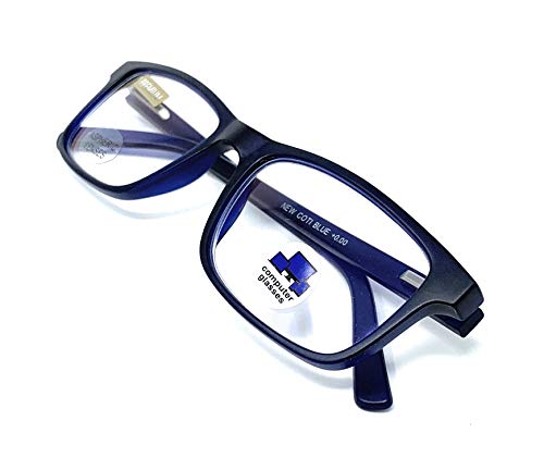 VENICE EYEWEAR OCCHIALI | Gafas ver de cerca, lectura con Filtro Luz Azul, Ordenador Gaming Móvil, Protección Antifatiga - Venice Coti Dioptría (1-1,50-2 - 2,50-3 - 3,50) (Azul, Graduación +1,50)