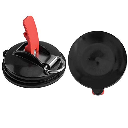 Ventosa de Coche con Ganchos de Seguridad S, Herramienta de anclaje de ventosa multifunción para montaje en coche, lonas de equipaje, tensor de coche (4pcs)