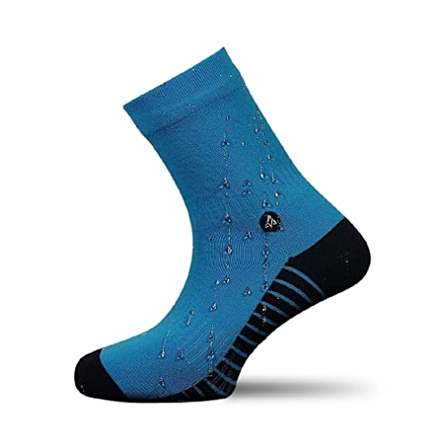 VER JARI Calcetines Impermeables Verjari | Waterproof Interior bambú | Azul (Azul, 47-49)