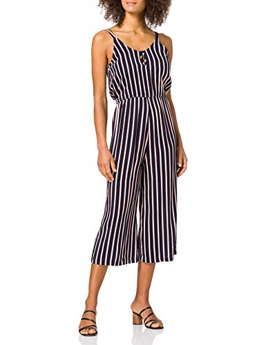 Vero Moda Vmsimply Easy Culotte Jumpsuit Wvn Ga Mono Largo, Azul Oscuro/Azul Oscuro, S para Mujer