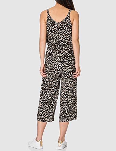 Vero Moda Vmsimply Easy Culotte Jumpsuit Wvn Ga Mono, Oatmeal/AOP:Linea, L para Mujer