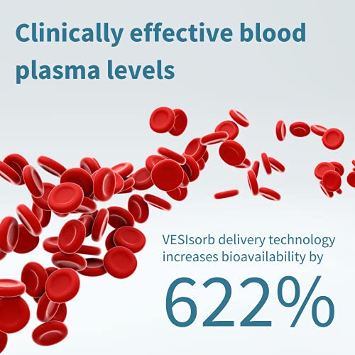 VESIsorb Ubiquinol-QH Coenzima Q10 100mg - Suplemento CoQ10 Kaneka Ubiquinol de alta absorción, fórmula patentada con efecto 6x más duradero, 30 cápsulas