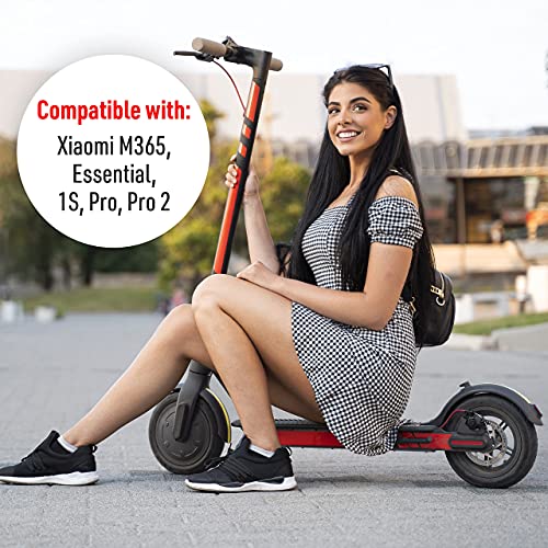 Vestigia® - Amortiguadores de vibración de goma de 6 piezas para Xiaomi M365 1S Essential Pro Scooter eléctrico - Accesorios de goma para scooter - Piezas de repuesto para E-scooter (negro)