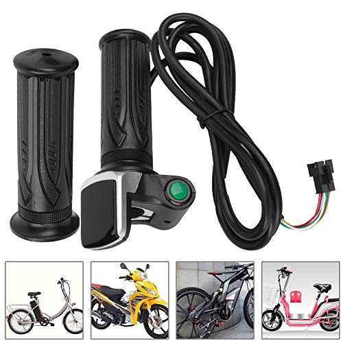 VGEBY Empuñadura del Acelerador de la Bicicleta, Pantalla LCD de cantidad eléctrica Empuñadura del Acelerador Que Regula la Velocidad de la Bicicleta eléctrica(36V)