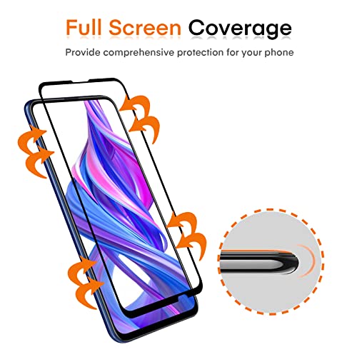 VGUARD 3 Piezas Protector de Pantalla para Huawei P Smart Z/Huawei P Smart Pro 2019 / Honor 9X / Honor 9X Pro, [Cobertura Completa] Cristal Vidrio Templado Premium