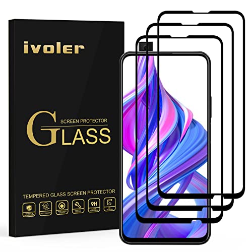 VGUARD 3 Piezas Protector de Pantalla para Huawei P Smart Z/Huawei P Smart Pro 2019 / Honor 9X / Honor 9X Pro, [Cobertura Completa] Cristal Vidrio Templado Premium