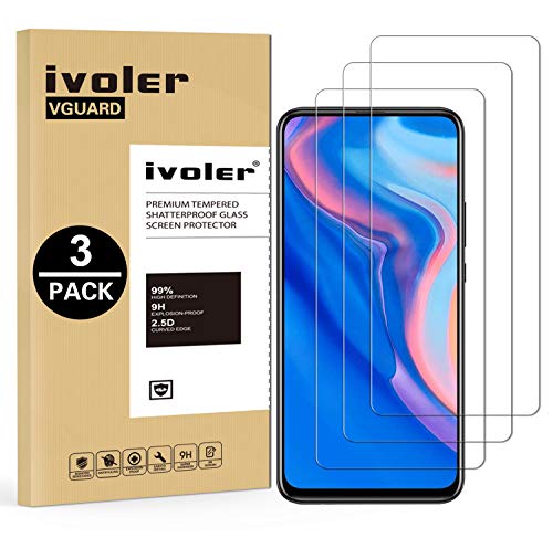 VGUARD 3 Unidades Protector de Pantalla para Huawei P Smart Z / Huawei P Smart Pro 2019 / Honor 9X / Honor 9X Pro, Cristal Vidrio Templado Premium