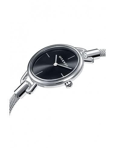 Viceroy Reloj Mujer correa de acero, plata/negro