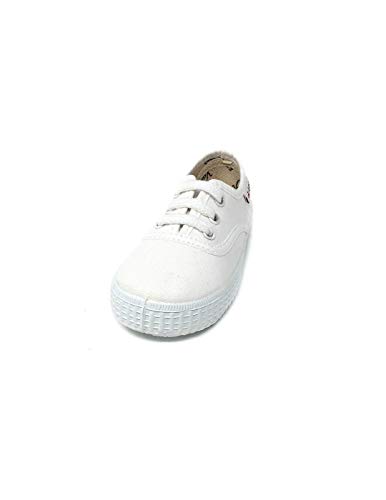 Victoria Inglesa Lona - Zapatillas unisex, color Blanco (White), talla 23 EU