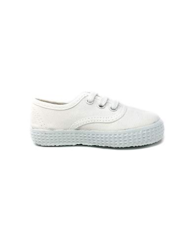 Victoria Inglesa Lona - Zapatillas unisex, color Blanco (White), talla 23 EU