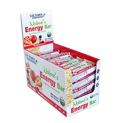 Victory Endurance Natures Energy Bar - 24 Barritas x 60 gr Fresa