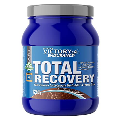 Victory Endurance Total Recovery Chocolate. Maximiza la recuperación después del entrenamiento. Enriquecido con electrolitos y vitaminas. Sabor Chocolate (1250 g)