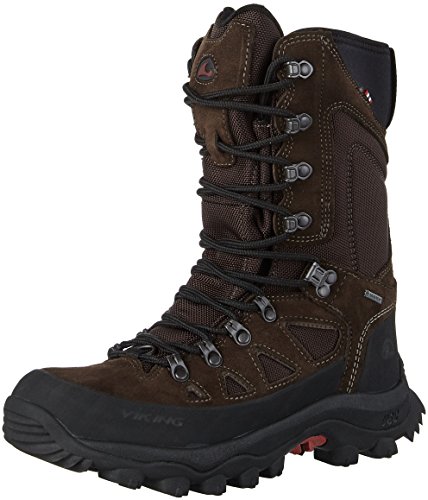 Viking Villrein GTX, de Caza Unisex adulto,Marrón (Dark Brown/Red) 44 EU