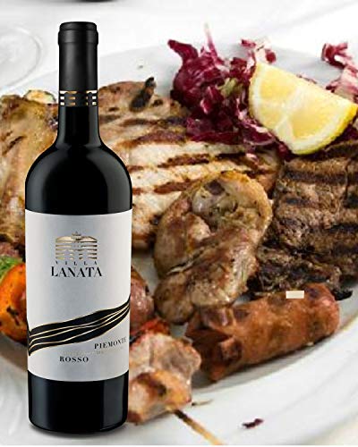 Villa Lanata Langhe Chardonnay + Piemonte Rosato + Piemonte Rosso Vino Italiano en Estuche de Madera - 3 Botellas X 750ml