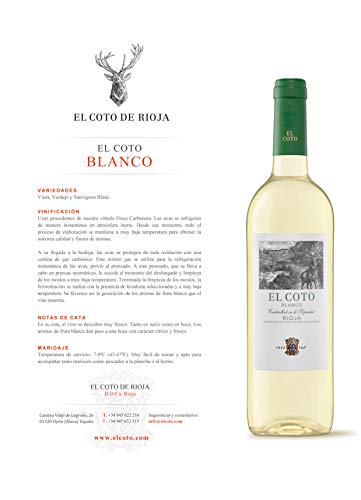 Vino Blanco DOC Rioja - El Coto de Imaz, 750ml