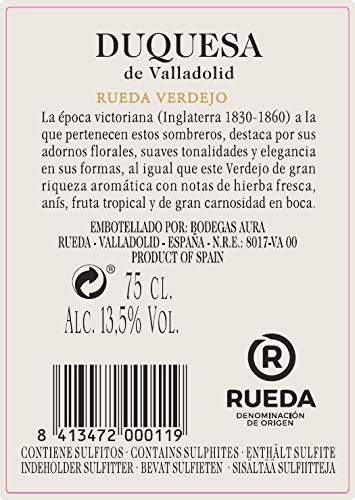 Vino Blanco Duquesa de Valladolid Verdejo (D.O.Rueda) - 750 ml