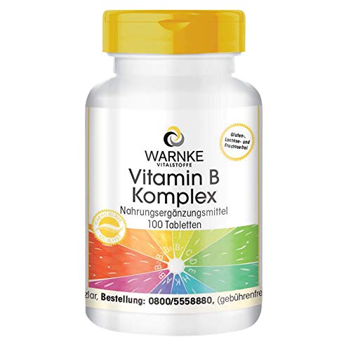 Vitamina B Complex – Vegetariano – Con todas las Vitaminas B esenciales – 100 cápsulas