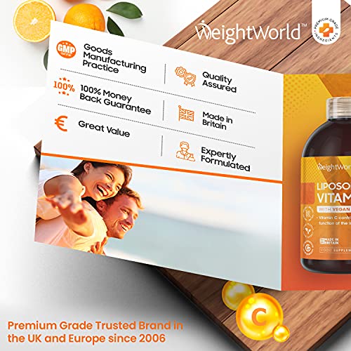 Vitamina C Liposomal 1000mg Líquida 250ml Vegana - Con Vitamina D Ácido Ascórbico y Acerola, Vitamina C Pura de Alta Concentración y Absorción Contribuye a la Reducción del Cansancio y la Fatiga