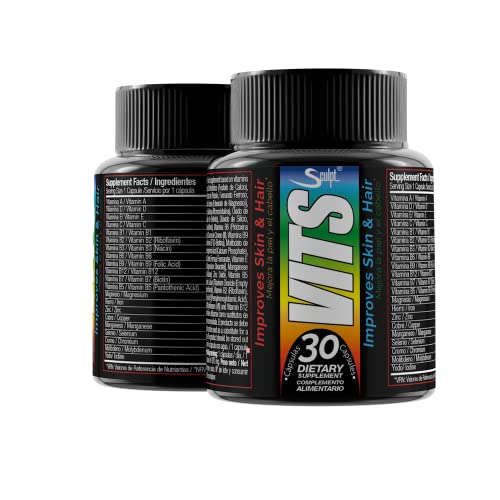 VITS - Multivitaminas + Multiminerales - 100% Cantidad Diaria Recomendada - Todas las Vitaminas Esenciales + Calcio - Hierro - Magnesio - Potasio - Zinc - Selenio - Sodio - Manganeso