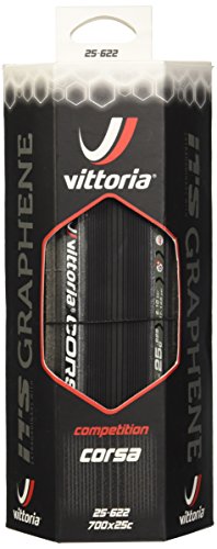 Vittoria Lite Vi.Corsa Cubierta de Rueda de Bicicleta, Unisex Adulto, Negro (Antra), Talla Única