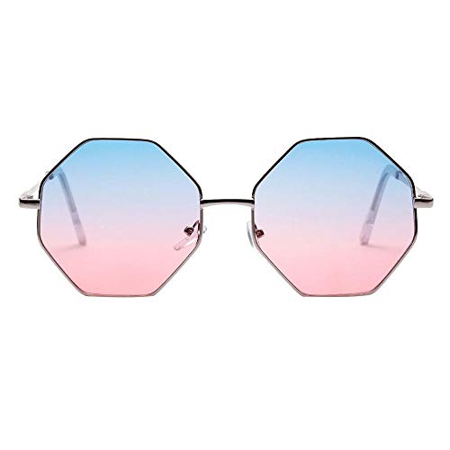 VJGOAL Mujer Vintage hexagonal Gafas de sol Moda Gafas Protección contra la radiación de la moda